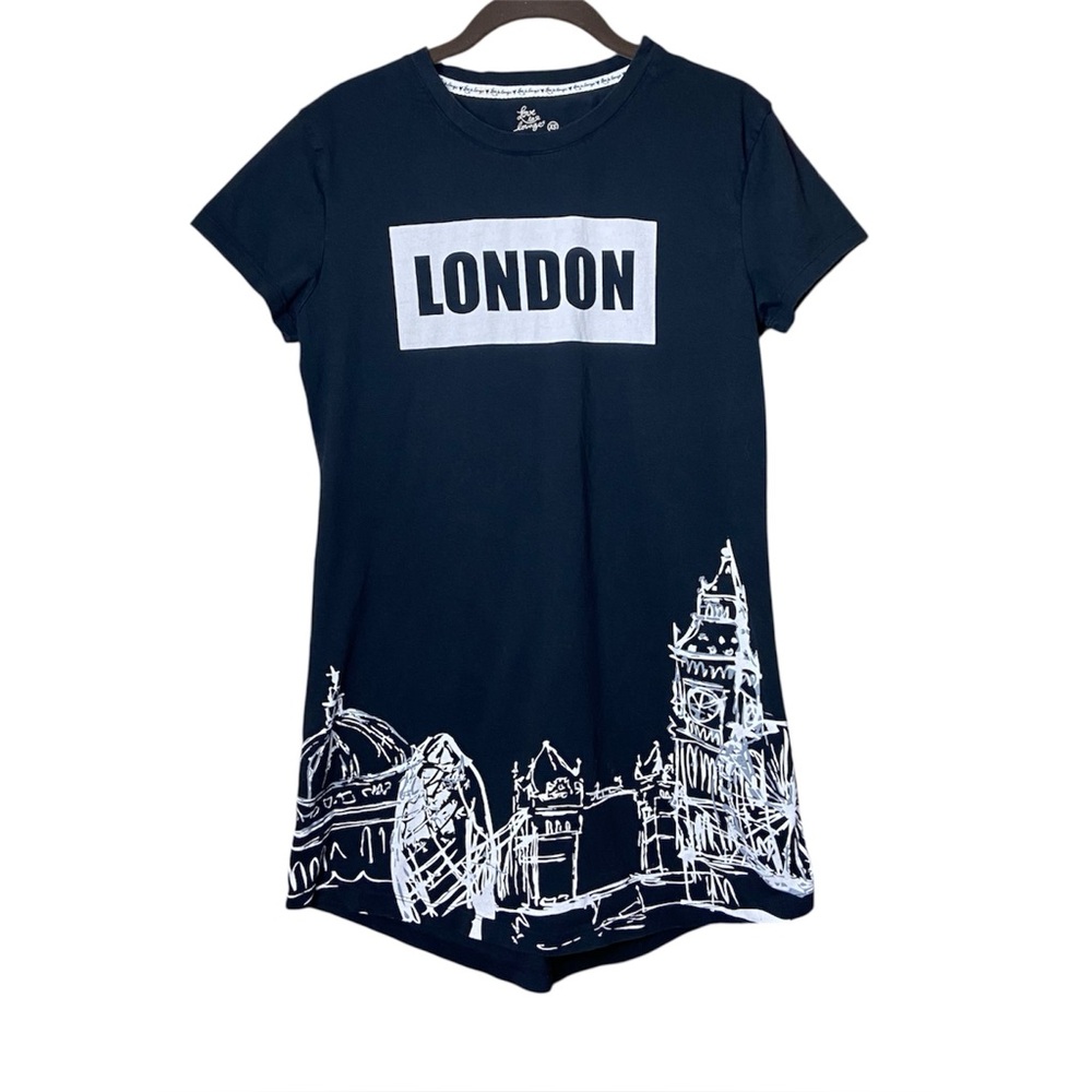 Love to Lounge Cotton Pull Over London Sleep Shirt Pajama Night Gown XS